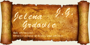 Jelena Grdović vizit kartica